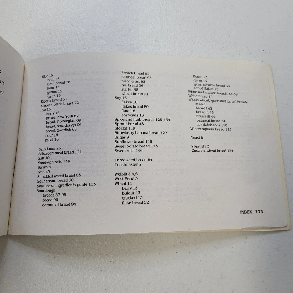 The Bread Machine Cookbook Sourdough German‎ Vintage Recipes 1991